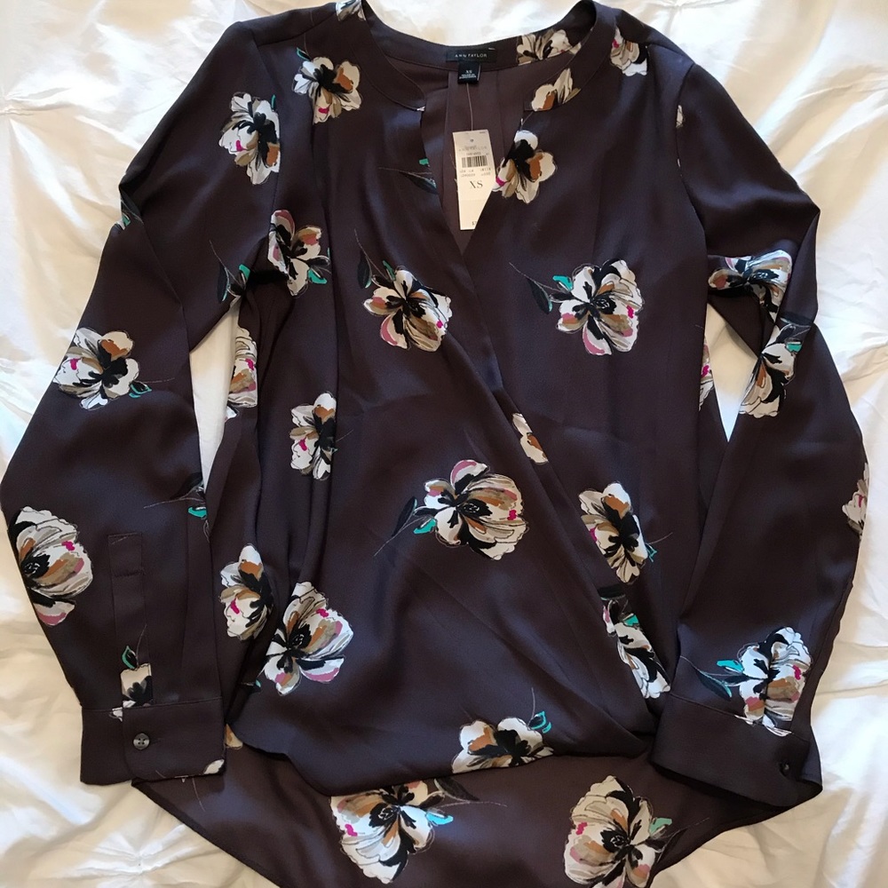 Ann Taylor wrap blouse